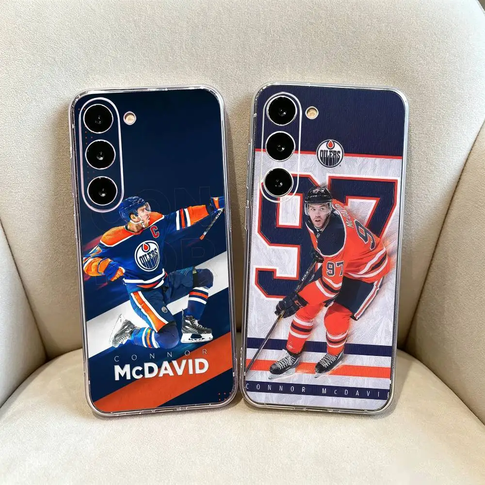 Фото Прозрачный чехол для телефона Star C-Connor McDavid 97 для Samsung Galaxy A71, A70, A40, A52, A51, A30 №1