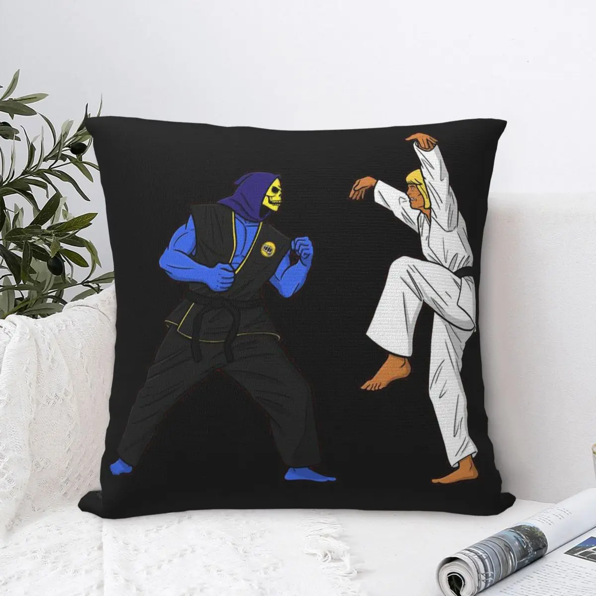 

Подметание ног обнимать наволочку He-Man мастер Вселенной рюкзак Cojines гостиная с принтом автомобиля