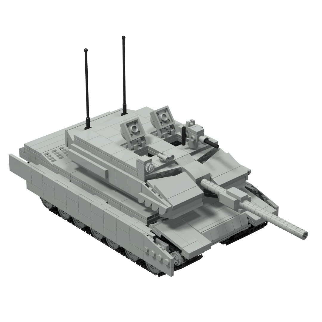 

Leopard 2 Main Battle Tank Military Weapons moc Brick Model Building Block Educational Toys for Children Kids Birthday Gifts