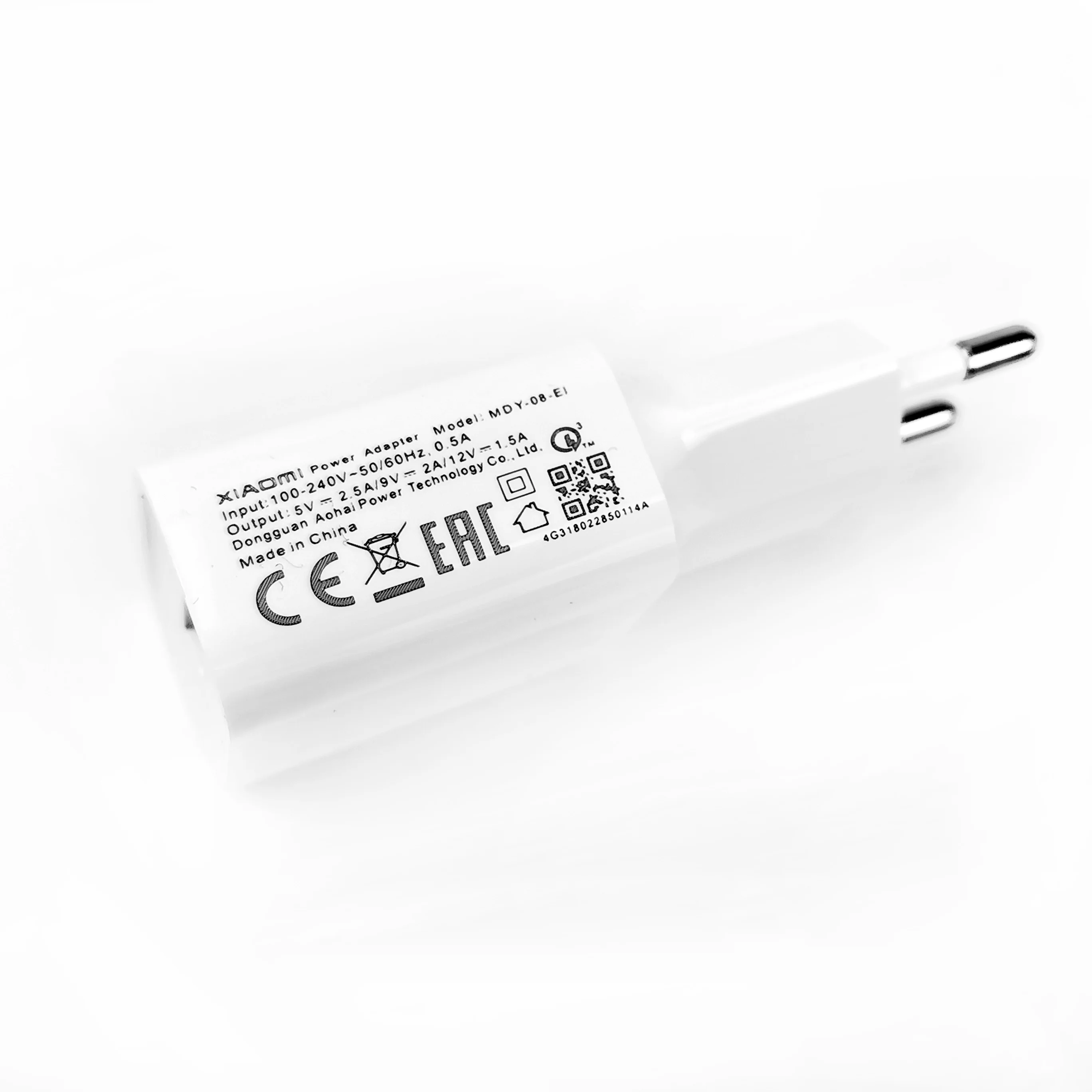 Оригинальное быстрое зарядное устройство для Xiaomi Redmi Note 10 18 Вт QC 3 0 быстрая