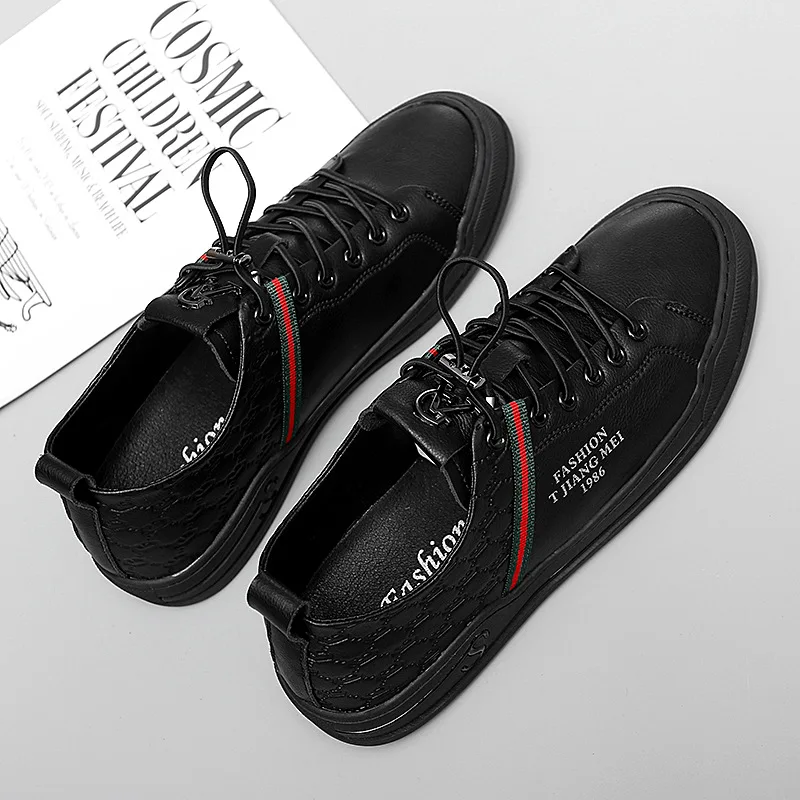 

mlspay luxury brand men's casual white shoes Men's personalized casual sneakers Fashion lace-up sneakers New arrivals