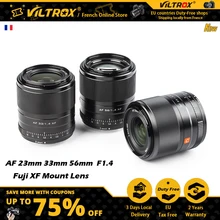 Viltrox 13mm 23mm 33mm 56mm F1.4 Fuji Lens Auto Focus Large Aperture APS-C Lens for Fujifilm Lens X Mount X-T4 X30 Camera Lenses