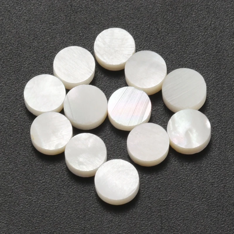 12 White Mother Of Pearl Luthier Dots Inlay Fret Side Marker 6Mm images - 6