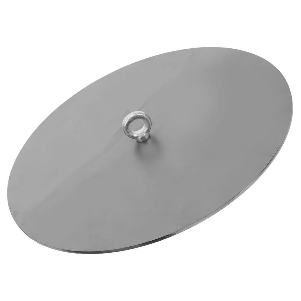 

Gray Bucket Travel Universal Pan Lid Backpacking Iron Household Burning Stove Lids