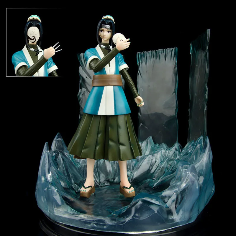 

Naruto Shippuden Anime Figure GK Haku Action Toy Figures 25cm PVC Model Demonic Mirroring Ice Crystals Battle Form Statue Figma