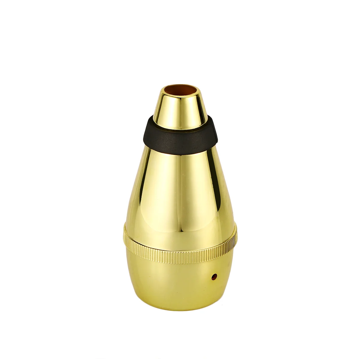 

Mute Trumpet Practice Straight Silencer Mini Golden Wear Resistant Alloy Aluminum Cup Cornet Cork Practicing Musical Instrument