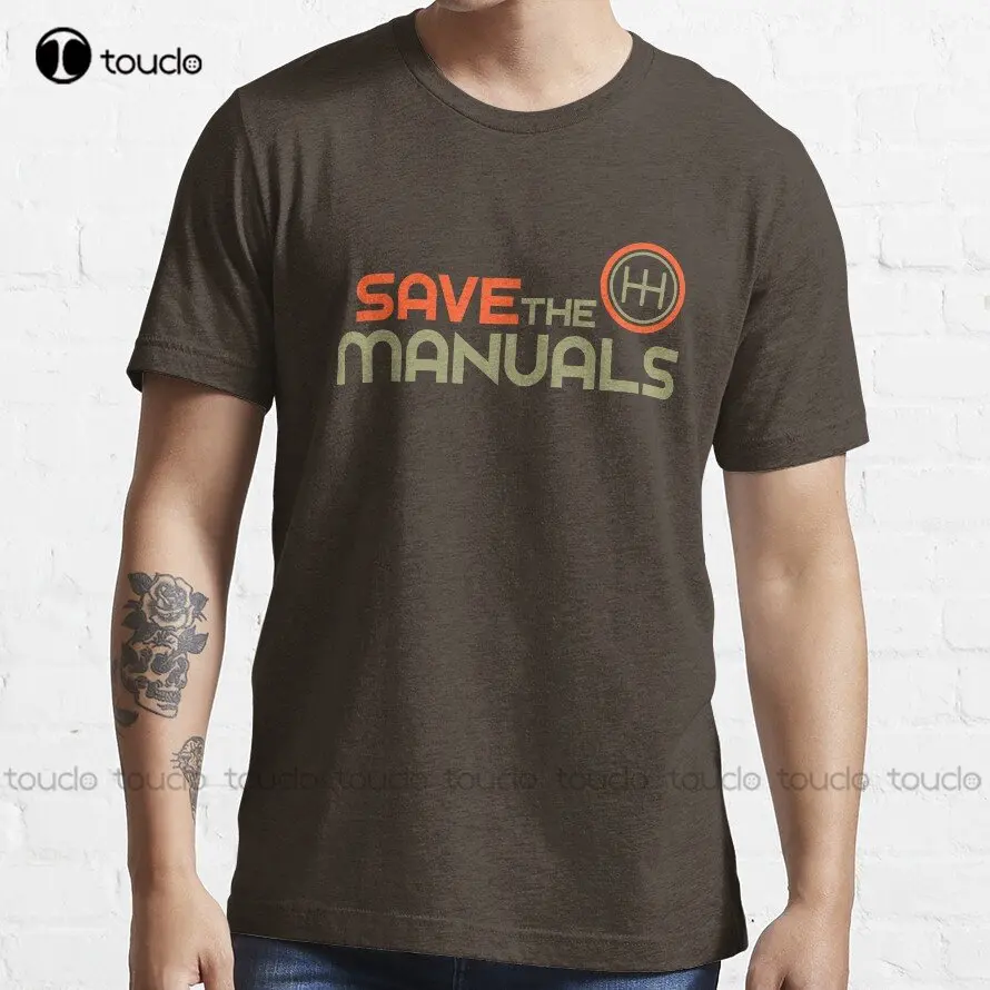

Save The Manuals Funny Car Trending T-Shirt Custom Aldult Teen Unisex Digital Printing Tee Shirts Custom Gift Xs-5Xl Tshirt