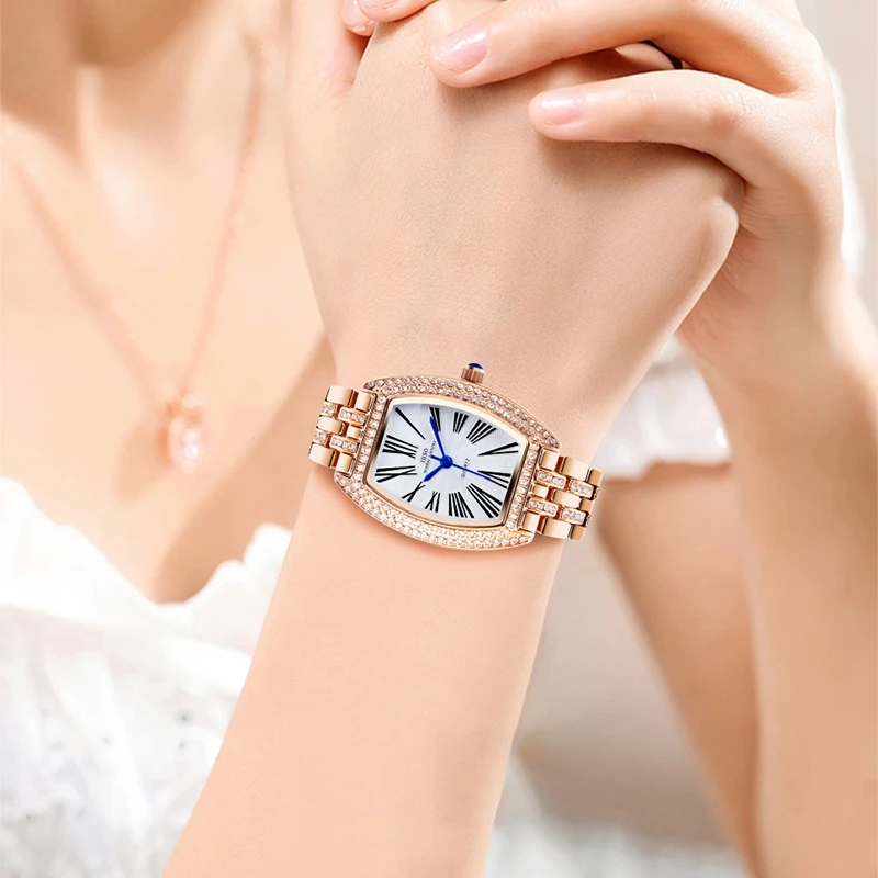 Luxury Designer Watch Women Diamond Dial Steel Band Casual Female Wrist Clock Waterproof Fashion Quartz Wristwatches Ladies Gift