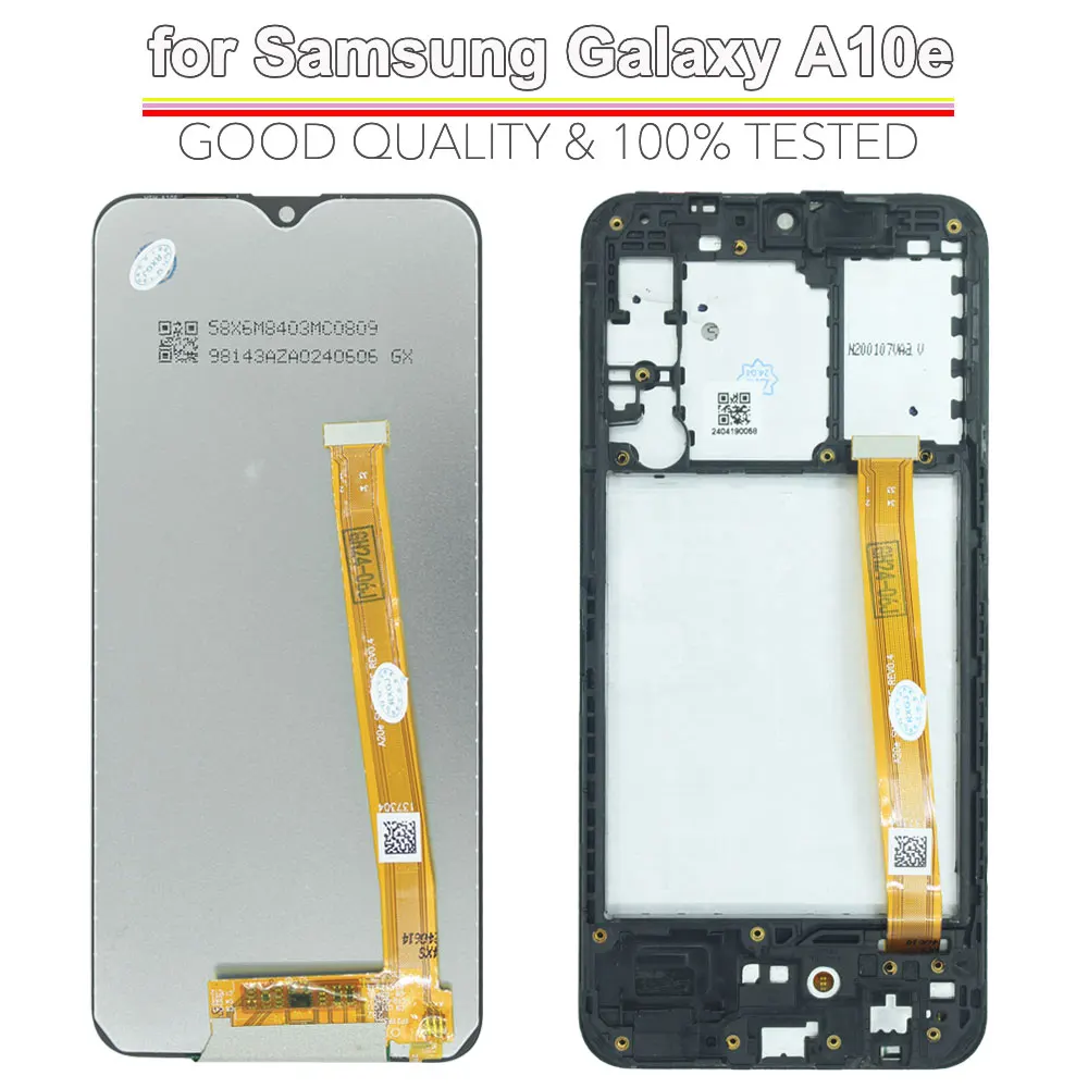 Фото Новый ЖК-дисплей для Samsung Galaxy A10e, ЖК-дисплей для телефона, преобразователь сенсорного экрана в сборе для Samsung A10e A102U A102F, ЖК-дисплей с рамкой №2