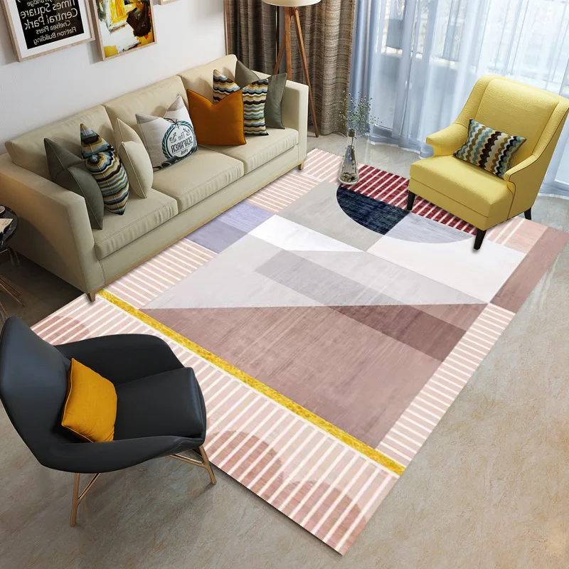 

Modern Nordic Abstract Living Room Decor Rug Ins Nordic Simple Home Bedroom Bedside Mat Decoration Home Lounge Rug Coffee Tables