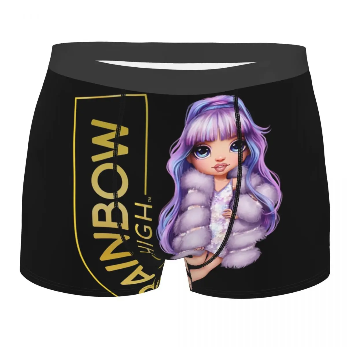 Мужские сексуальные радужные высокофиолетовые ивы нижнее белье трусы-боксеры