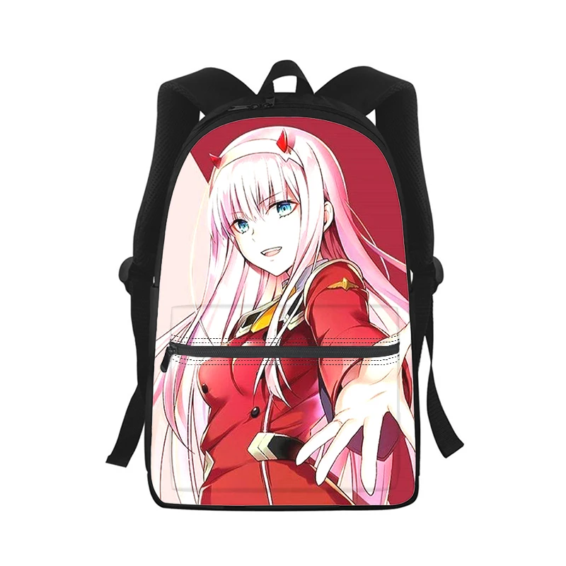 DARLING in the FRANXX Anime Men Women Backpack 3D Print Fashion Student School Bag Laptop Backpack Kids Travel Shoulder Bag