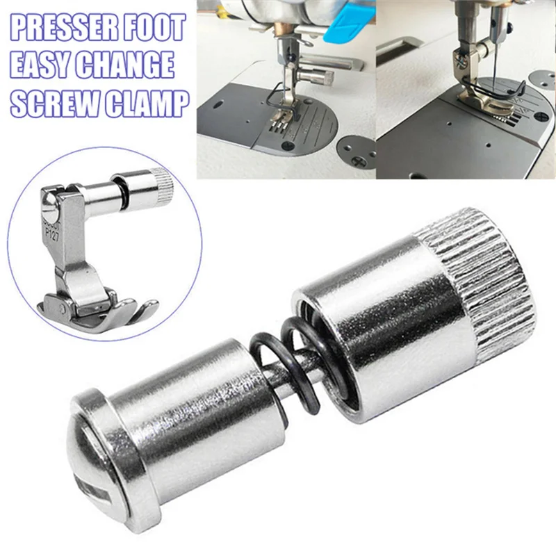 

Industrial Sewing Machine Accessories Iron Adjustable Flat Car Presser Foot Instant Fast Change Upper Presser Foot Device