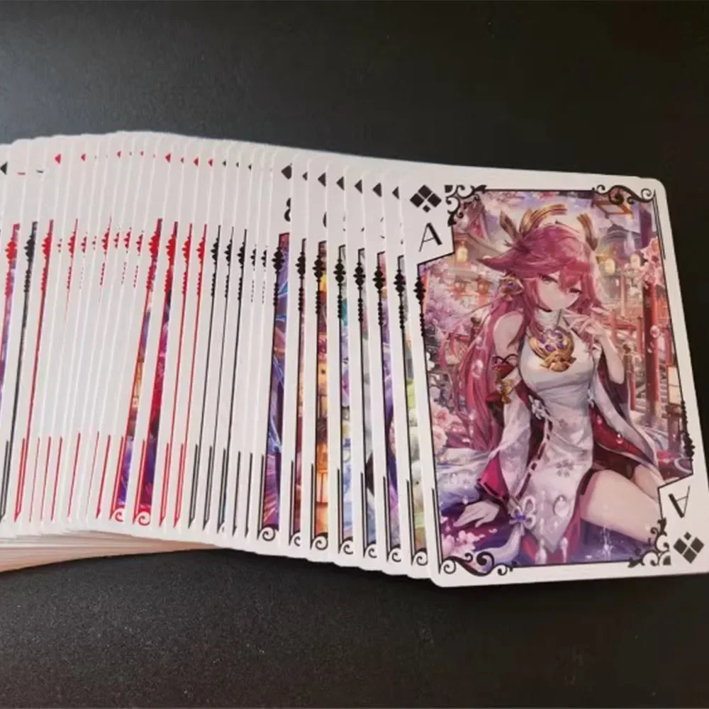 Коллекционные игральные карты Genshin Impact 54 шт