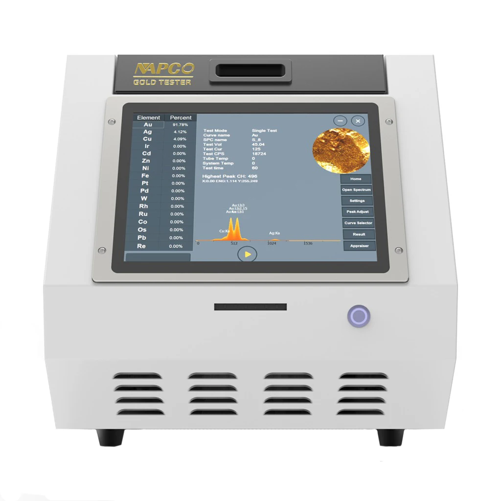 NA8200E Xrf анализатор золотого спектрометра чистоты для золота OEM рентгеновский