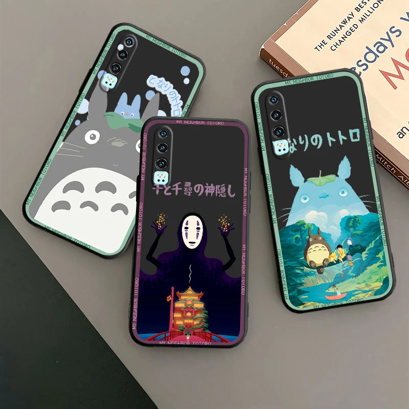 

Miyazaki Movie Spirited Away Phone Case For Huawei P50 P40 P30 P20 Lite 5G Nova Plus 9 SE Pro 5T Y9S Y9 Prime Y6 Balck TPU