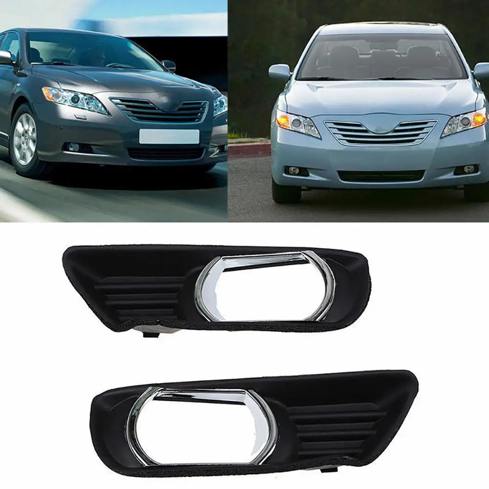 

1 пара передних противотуманных фар, Нижняя рама радиатора, дневные ходосветильник, чехлы, совместимые с 07-09 Toyota Camry, автомобильные аксессуар...