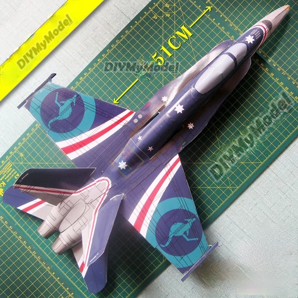 

DIYMyModeI F18 Hornet fighter 3D origami paper model educational toys military aircraft