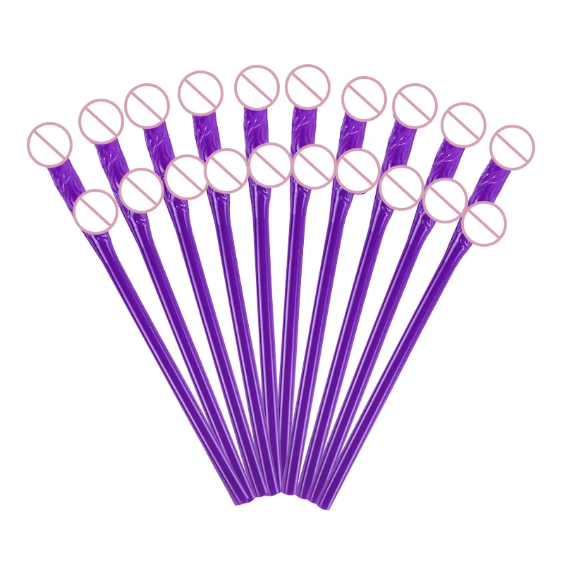10Pc Plastic Straws Penis Dick For Drinks Bachelorette Party Disposable Straw Hen Night Willy Bridal Shower Supplies Bride To Be - купить по