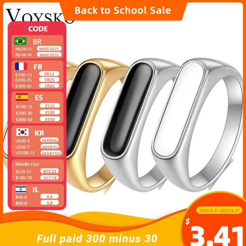 VQYSKO Mother Of Pearl Waterproof Tarnish Free Ring Signet Ring Dainty Bar Beautiful Gift For Her Him Staple Jewelry