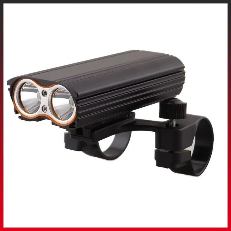 

2T6 Bicycle Front Light USB Rechargeable Bike Light Bicycle Light Set Bicycle Headlight Flashlight 2000LM Highlight