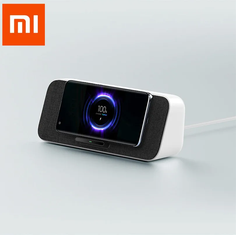 

Original Xiaomi Bluetooth 5.0 Wireless Charging Speaker Dual Bass 30W Max Charger For iPhone 11 Xiaomi 9 10 Pro S10 Phone