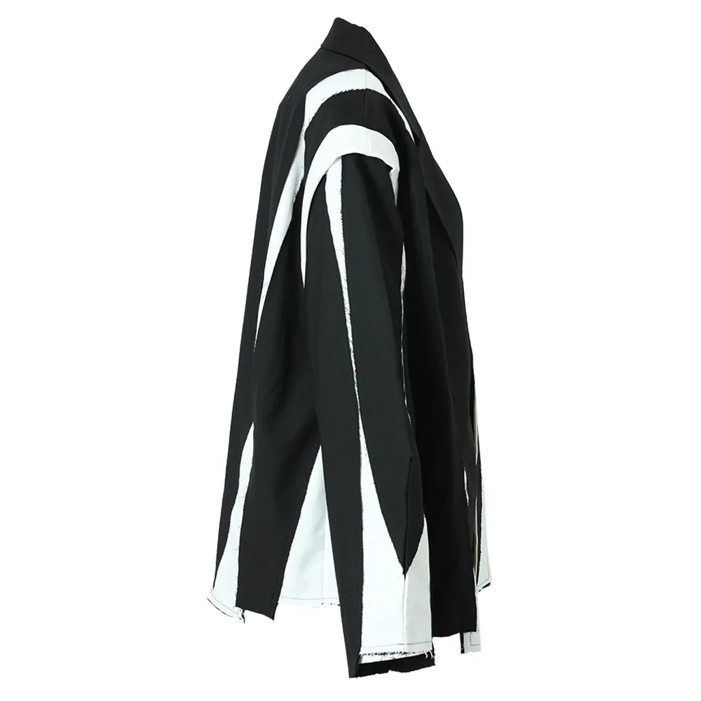 Женский блейзер с оборками SuperAen костюм большого размера разрезом лето 2024