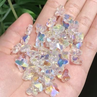 30pc czech crystal beads crystal ab color glass butterfly shape faceted beads for jewelry making necklaces earrings best quality