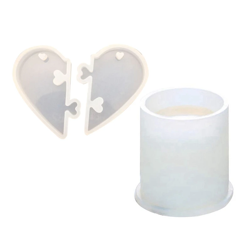 

1 Pcs Love Locks Silicone Mold Diy Jewelry Mold & 1 Pcs Casting Mould Tools Jewelry Making Pen Holder
