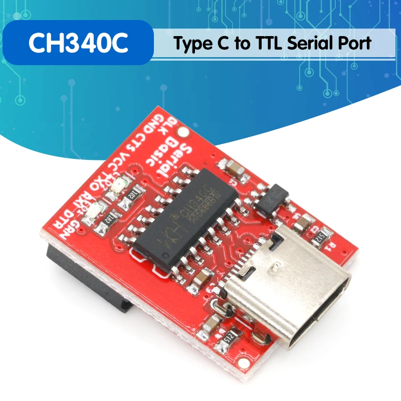 

Тип C в TTL последовательный порт CH340C модуль CH340 USB шина преобразования чип ISP Коммуникационный соединитель для STM32 загрузка последовательного...