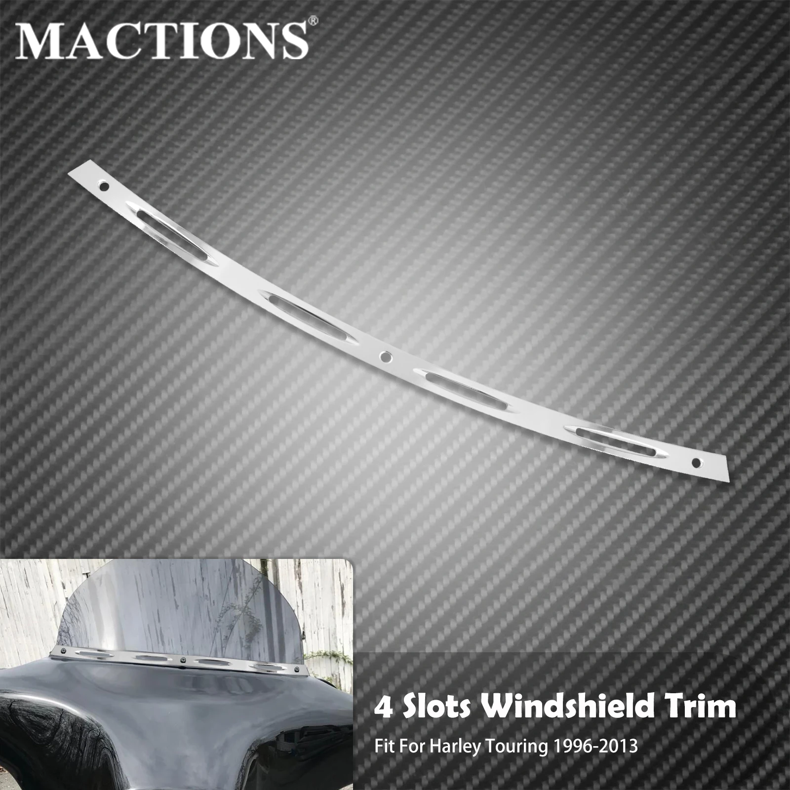 

Накладка на лобовое стекло мотоцикла, хромированные аксессуары для ветрового стекла для Harley Touring Electra Street Glide Trike FLHTC 1996-13