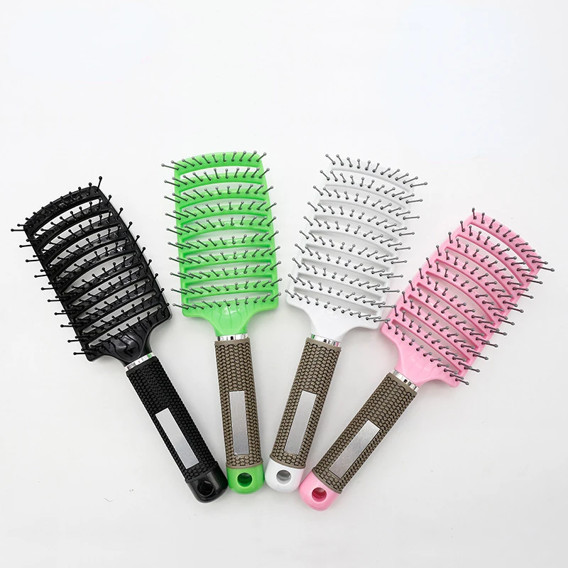 

Curved Vented Professional Detangling Comb Portable Home Massage Hair Brush Styling Tools Fast Drying Barber Hairdressing Salon