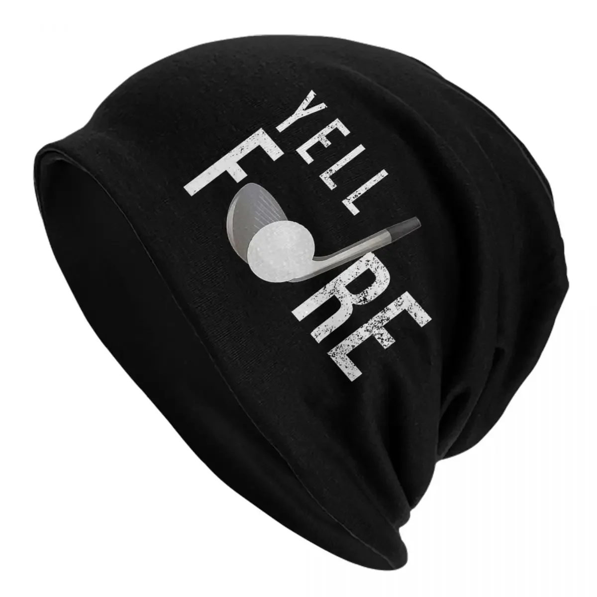 

Забавные подарки для гольфа Yell, подарок для игрока в гольф, теплая вязаная шапка, модная шапка, шапка, осенне-зимние шапки для улицы, шапки унисекс