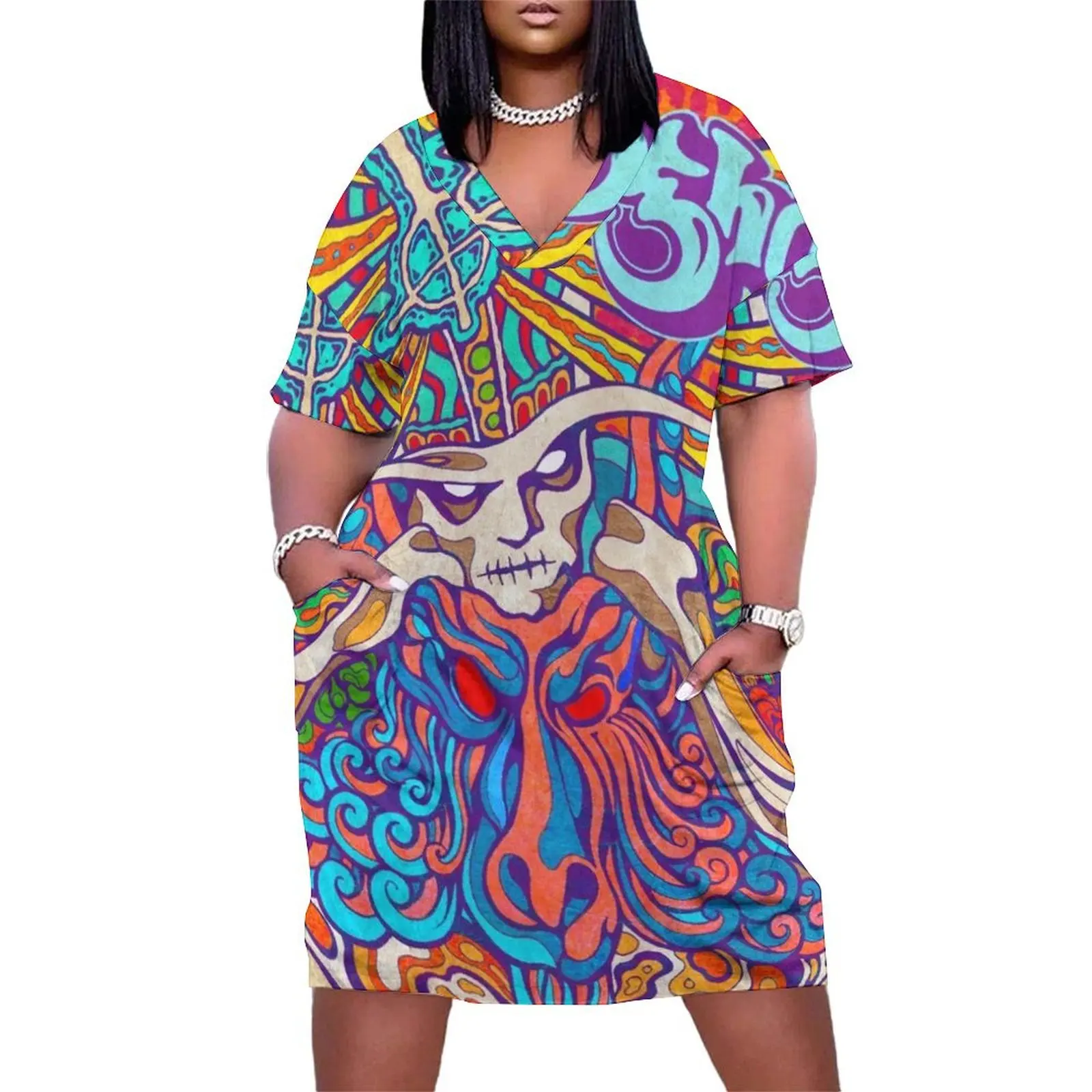 Женское свободное платье из полиэстера и спандекса ма septe