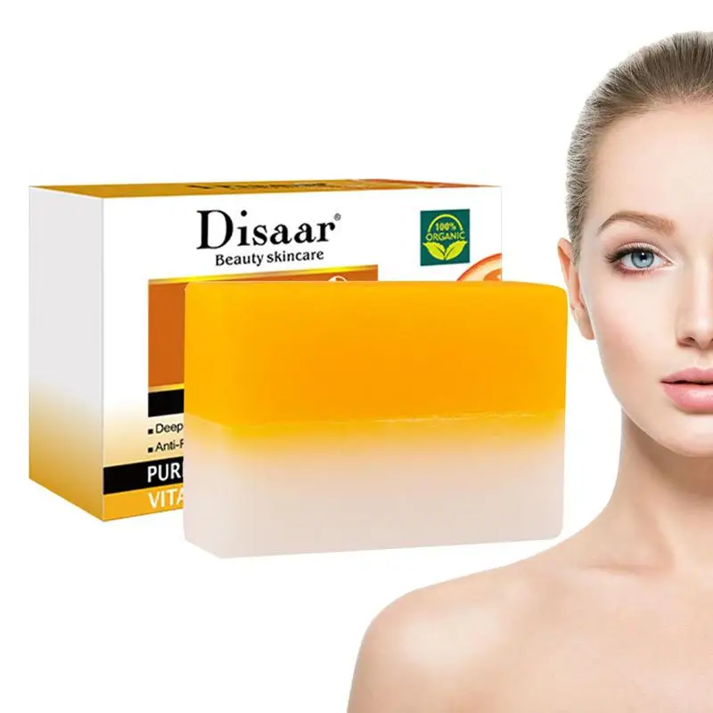 

Мыло Powerganic с витамином C, мыло для спасения кожи, 99 витаминов C, оранжевое мыло ручной работы с витамином C для увлажнения лица и тела