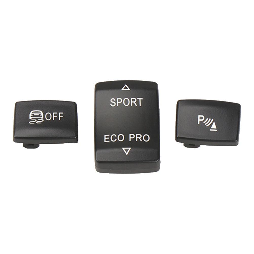 

3Pcs Car Console Sport ECO Pro Switch Button ESP AntiSlip RadarSensor for BMW F20 F21 F22 F23 F30 F34 F35 F32 F33 Black