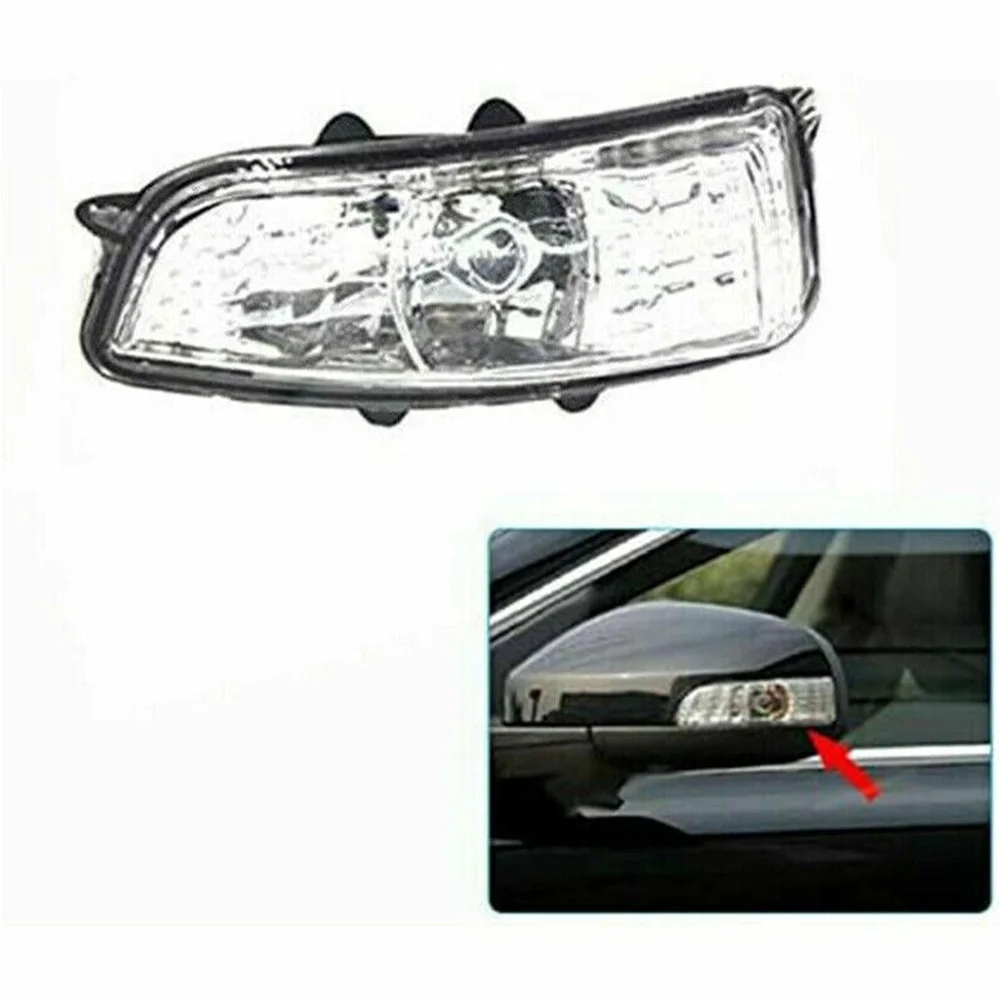 

1pc Left Wing Mirror Indicator Turn Signal Light Lamp Lens For Volvo S40 S60 S80 C30 C70 V50 V70 2007-2012 Clear