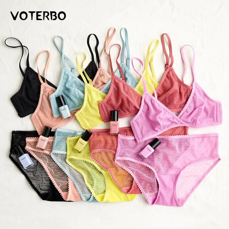 

Сексуальный бюстгальтер и стринги, набор для женщин, прозрачные бюстгальтеры, наборы, беспроводной сексуальный бюстгальтер, женское кружев...