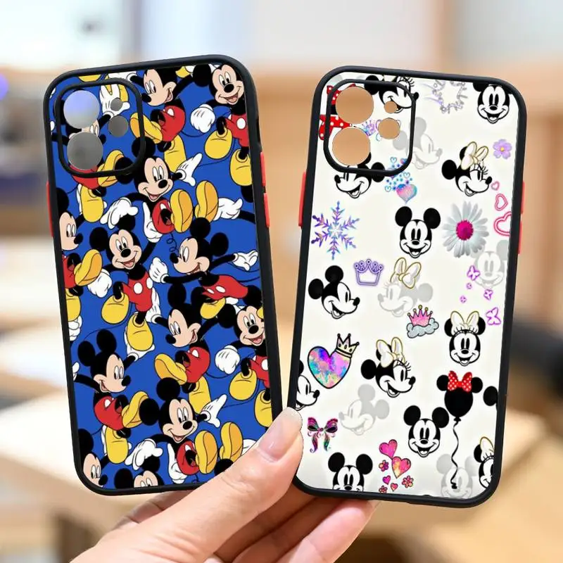 

Mickey Mouse Phone Case IPhone 12 11 13 14 Pro Max X XR XS SE2020 7 8 Plus Hard Shockproof Cover Case