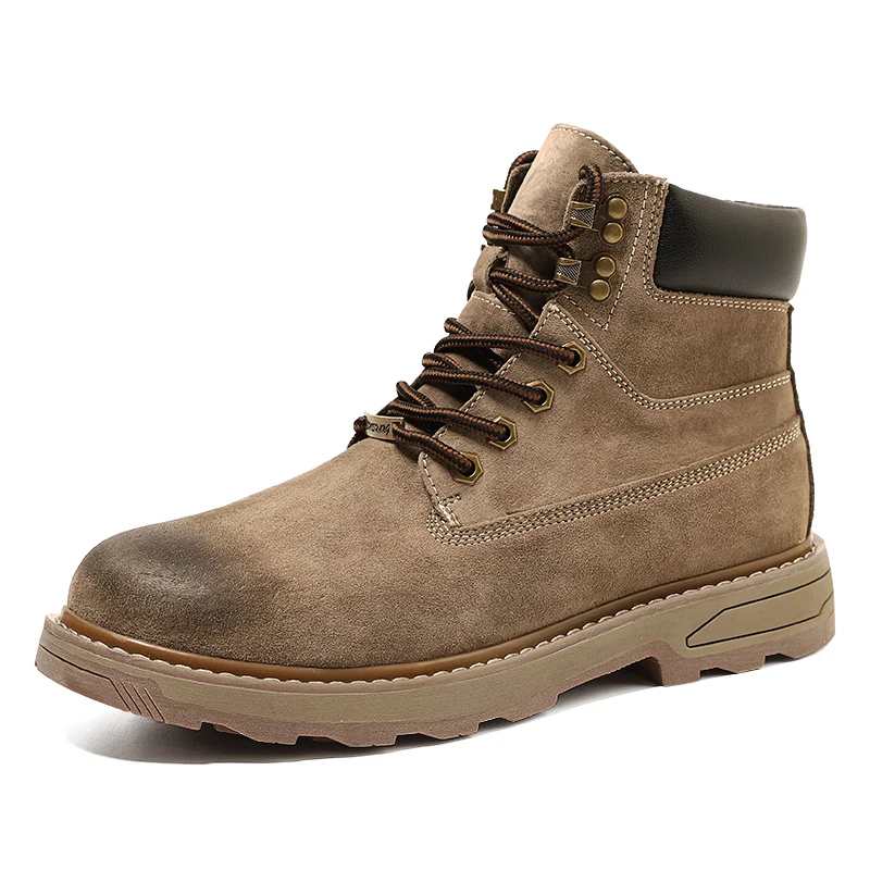 Мужские зимние ботинки 2023 модные теплые короткие плюшевые мужские Классические