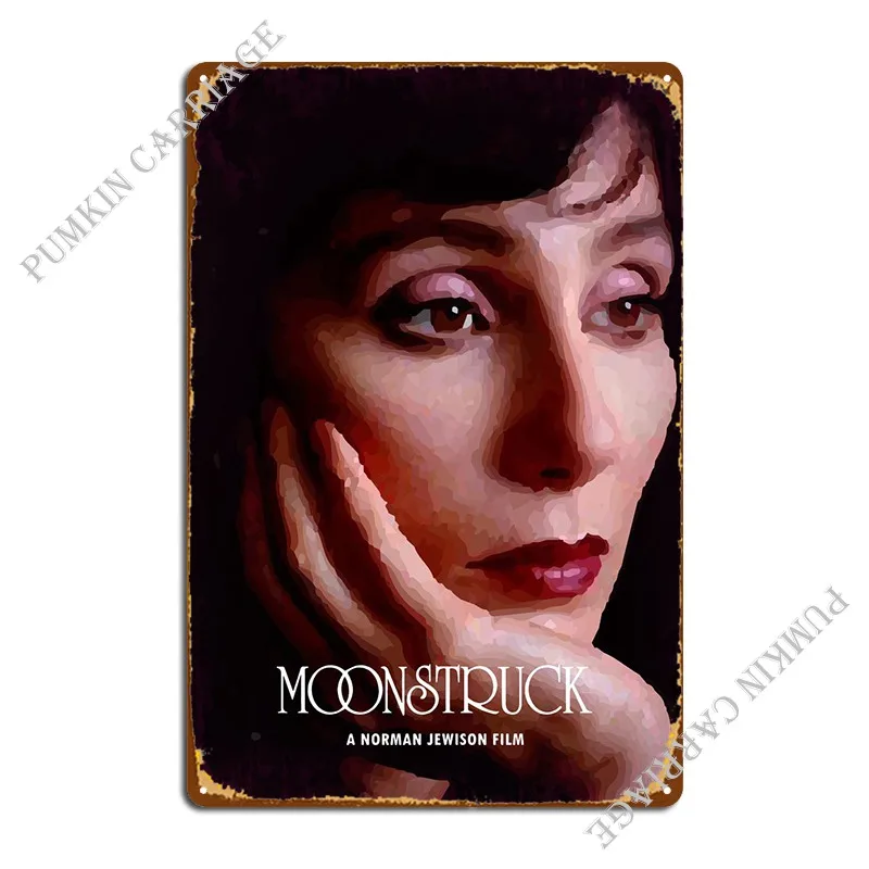 Лунный металлический плакат, дизайн гаража, индивидуальный Ретро Декор стен, оловянный плакат