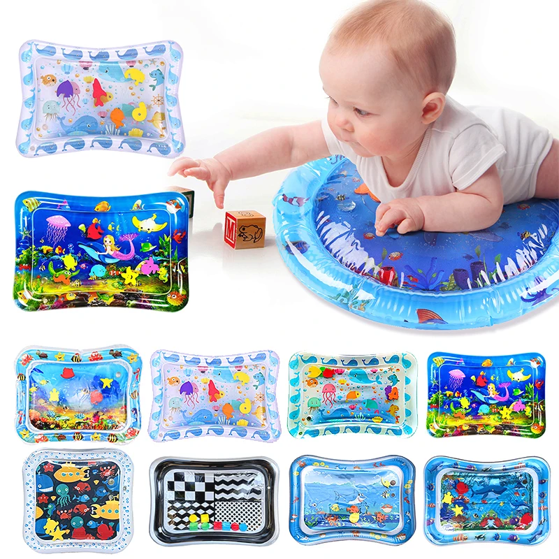 

Baby Play Water Mat Inflatable Infants Tummy Time Playmat Toys Toddler Activity Play Center Water Mat Support Dropshipping
