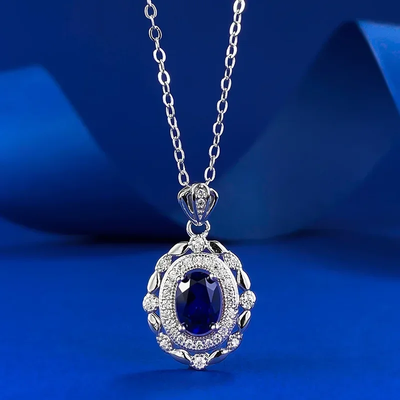 Новый S925 серебро 5*7 мм овальный оранжевый кулон Fenda универсальный для ежедневного