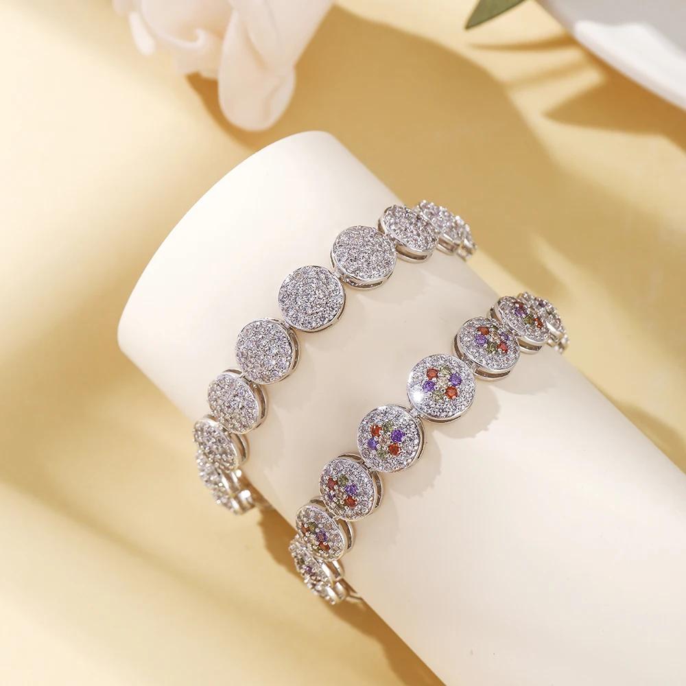 Браслет-цепочка для тенниса 4 х4 мм