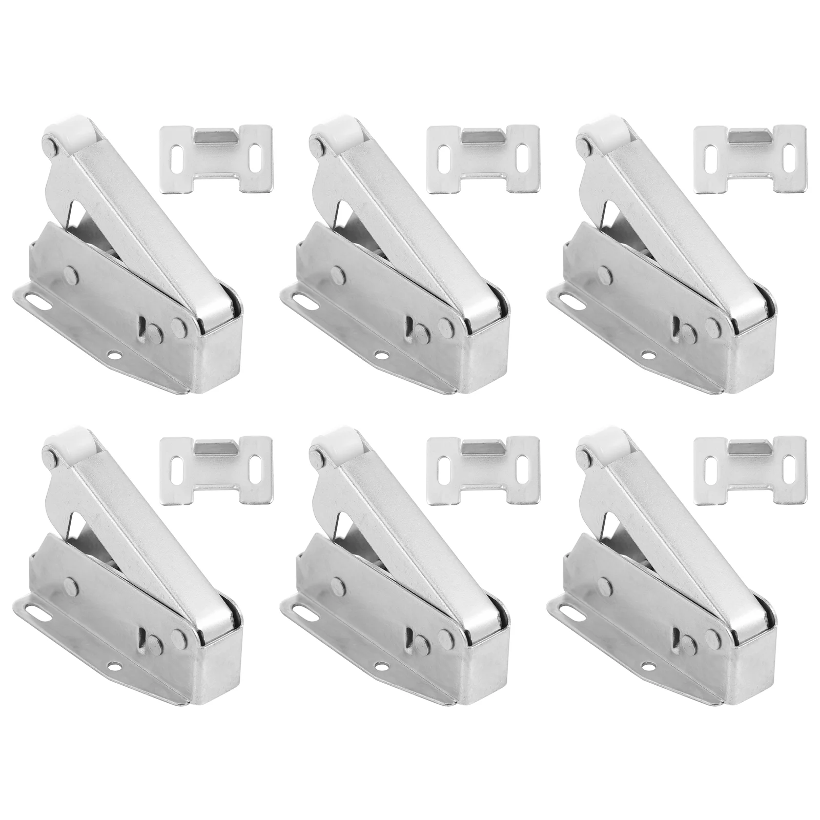 

6pcs Automatic Spring Catch Cabinet Spring Press Open Lock with 36pcs Screws
