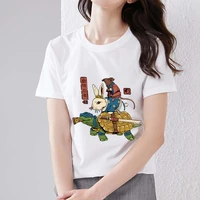 t shirt womens style sweet harajuku casual japanese cute small animal print slim commuter clothes o neck short sleeves pullover