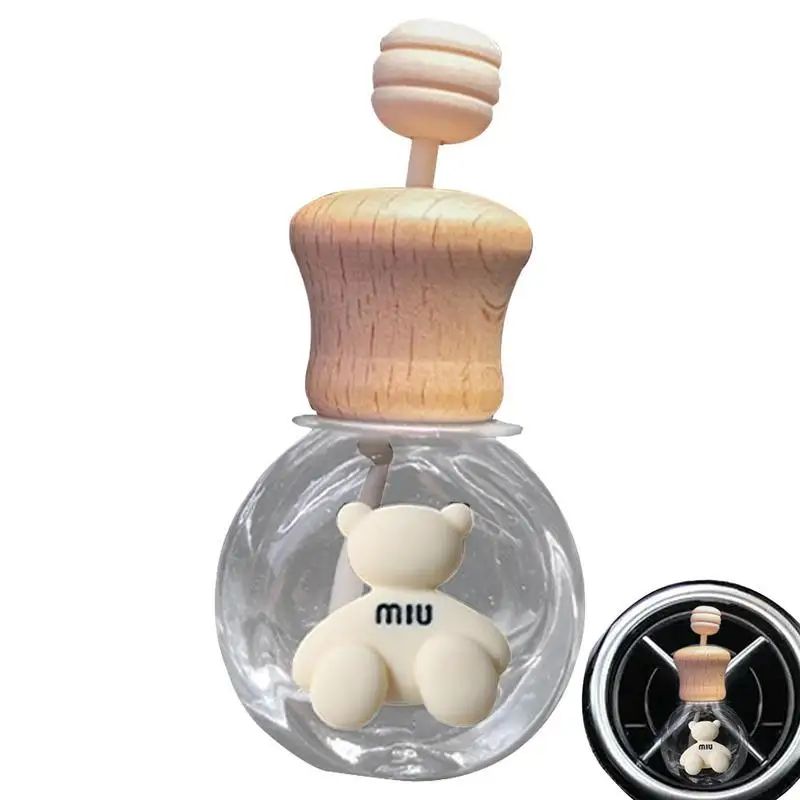 

Car Hanging Perfume Bottle Cute Car Hanging Air Freshener Glass Bottle Easy To Use Multi-Purpose Car Interior Accessories