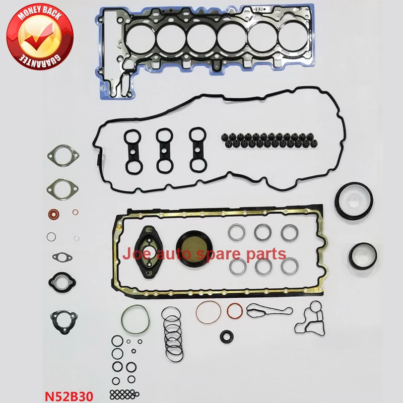 N52B30 N52B30A Full gasket set kit for BMW 730i 730Li Z4 530i 530xi X3 630i 130i 330i 330xi 328i X5 125i 128i 730i 2996cc 3.0L N52B30 N52B30A Full gasket set kit for BMW 730i 730Li Z4 530i 530xi X3 630i 130i 330i 330xi 328i X5 125i 128i 730i 2996cc 3.0L