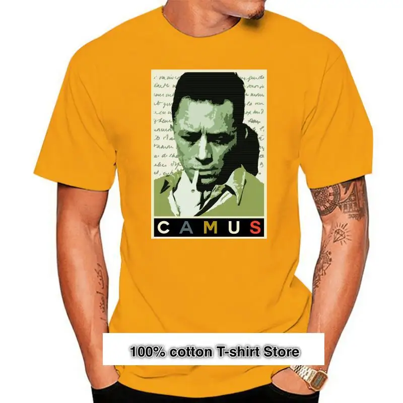 

Camiseta clásica de Albert Camus para hombre, Camisa estampada, top