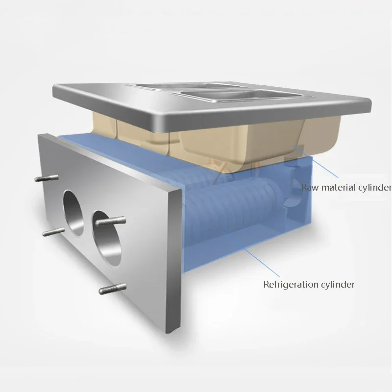 Для 220 В/110 В машина для производства мягкого мороженого Коммерческие 2 + 1 3 вкуса